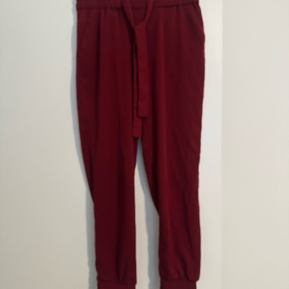 Burgundy Jogger Pants